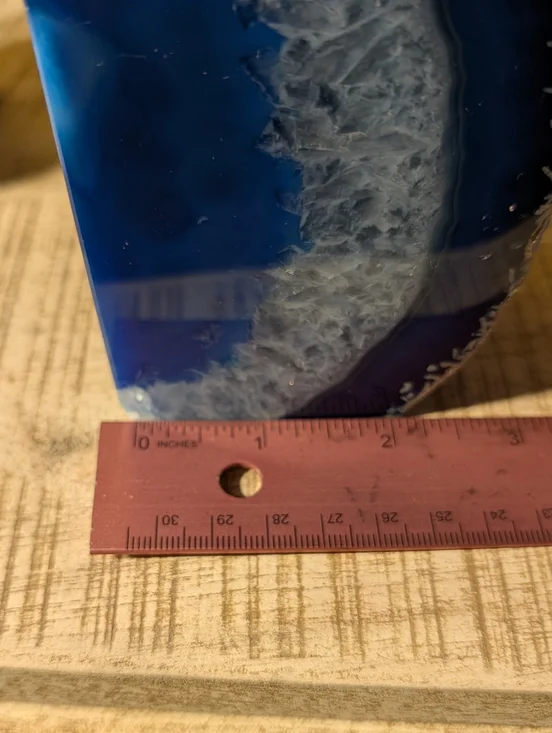 Pair Of Agate Geodes Bookends or Design Pieces Cobalt Blue + Tiny Druzy Pockets - Picture 4 of 13